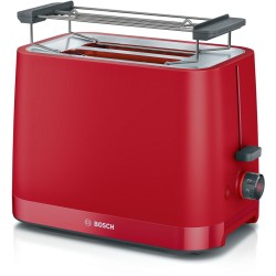 Bosch TAT3M124 toster 2 kaw. 950 W Czerwony