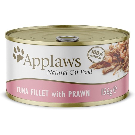 APPLAWS Natural Cat Food Tuńczyk z krewetkami - mokra karma dla kota - 156g