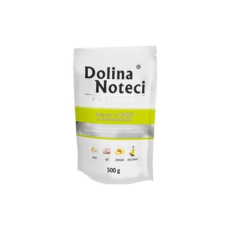 DOLINA NOTECI Premium bogata w gęś z ziemniakami - mokra karma dla psa - 500g
