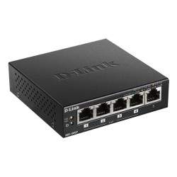 D-Link DGS-1005P/E łącza sieciowe Nie zarządzany Gigabit Ethernet (10/100/1000) Obsługa PoE Czarny