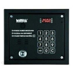 Laskomex CP-2503TP czarna Panel audio z czytnikiem kluczy "Dallas"
