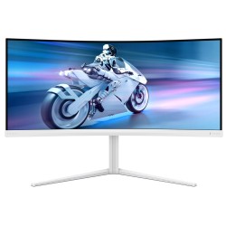Philips 34M2C5501A/00 monitor komputerowy 86,4 cm (34") 3440 x 1440 px Wide Quad HD LCD Biały
