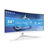 Philips 34M2C5501A/00 monitor komputerowy 86,4 cm (34") 3440 x 1440 px Wide Quad HD LCD Biały