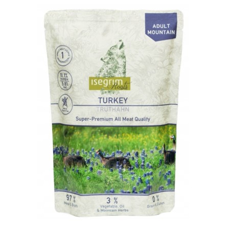 Isegrim Karma mokra dla psa saszetka INDYK SALSEFIA OLEJ SŁONECZNIKOWY 410G