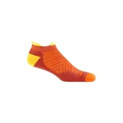 Skarpety biegowe Darn Tough Run No Show Tab Ultra-Lightweight with Cushion - lava rozmiar: m