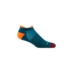Skarpety biegowe Darn Tough Run No Show Tab Ultra-Lightweight with Cushion - dark teal rozmiar: m