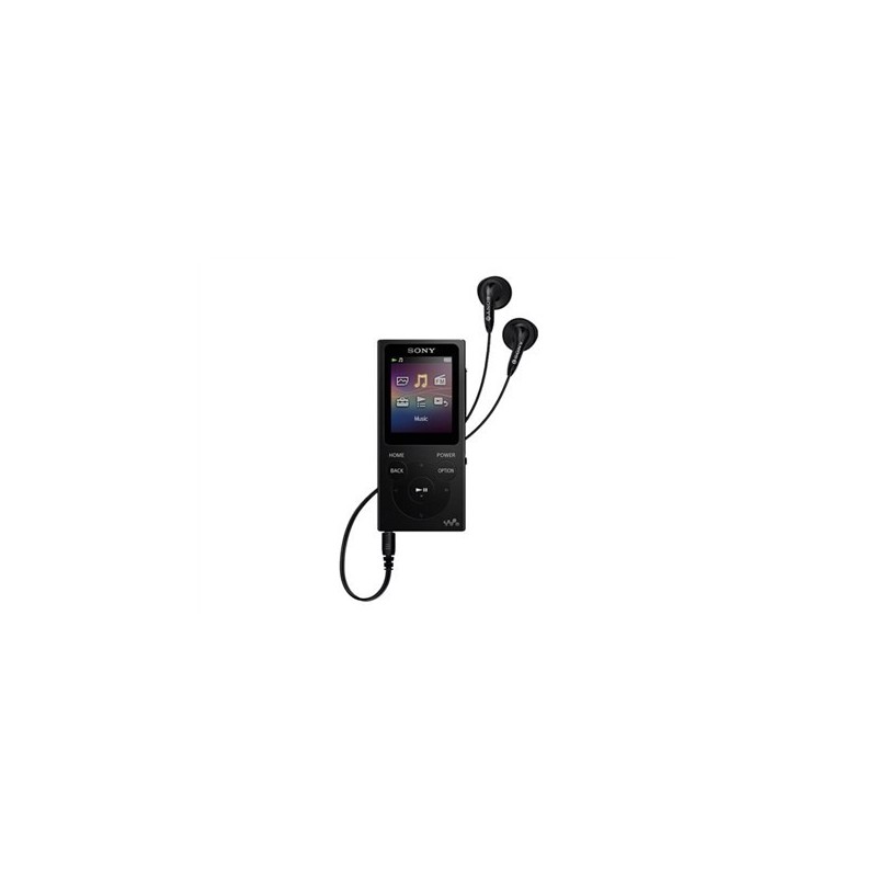 Sony Walkman NW-E394B Odtwarzacz MP3 z radiem FM, 8GB, czarny Odtwarzacz MP3 Sony z radiem FM Walkman NW-E394B Pamięć wewnętrzna