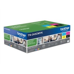 Brother TN-243CMYK kaseta z tonerem 1 szt. Oryginalny Czarny, Cyjan, Purpurowy, Żółty