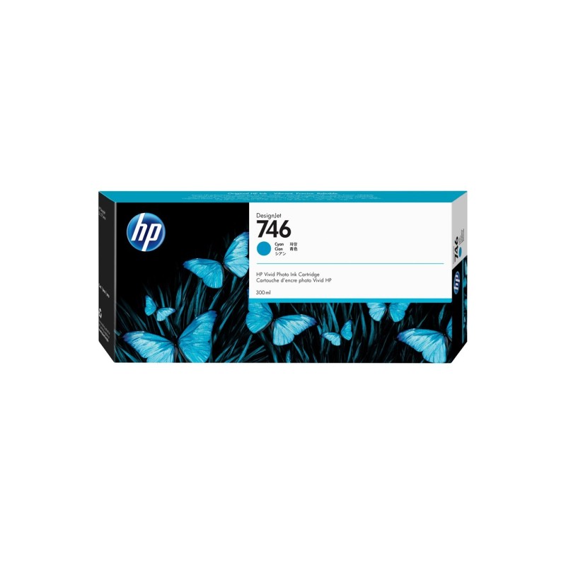 Kartridż z tuszem 300 ml HP 746 cyan Kartridż z tuszem 300 ml HP 746 cyan
