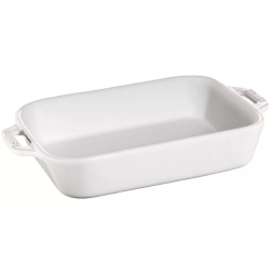 Prostokątny półmisek ceramiczny STAUB 40511-151-0 - biały 4.5 ltr
