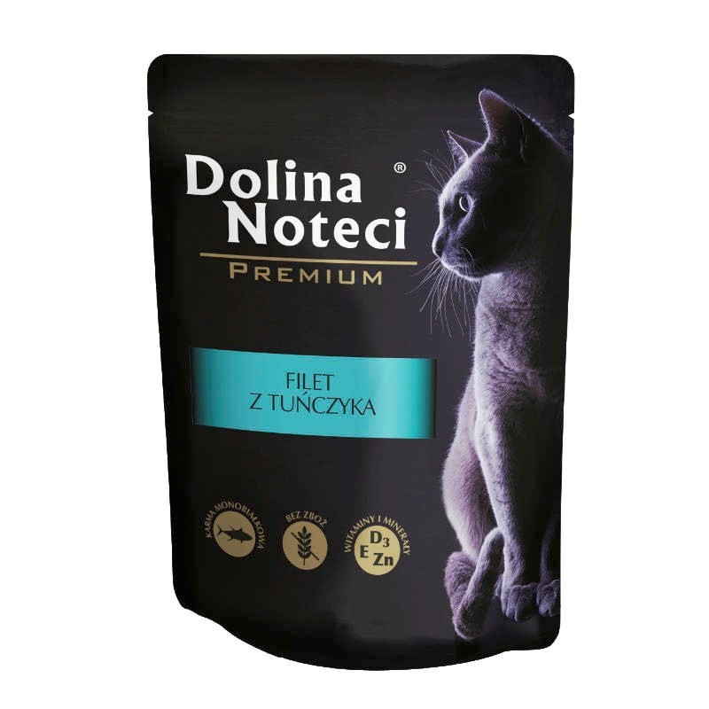 DOLINA NOTECI Premium filet z tuńczyka w sosie - mokra karma dla kota - 85g DOLINA NOTECI Premium filet z tuńczyka w sosie - mokra karma dla kota - 85g