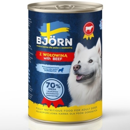 BJORN z wołowiną mokra karma dla psa 400g