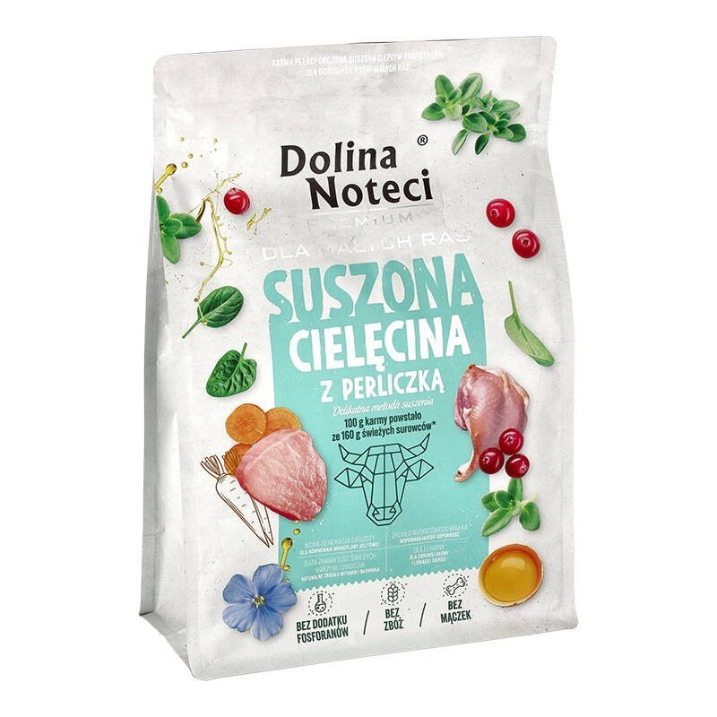 Dolina Noteci Premium Cielęcina i Perliczka sucha karma dla psa 3kg Dolina Noteci Premium Cielęcina i Perliczka sucha karma dla psa 3kg