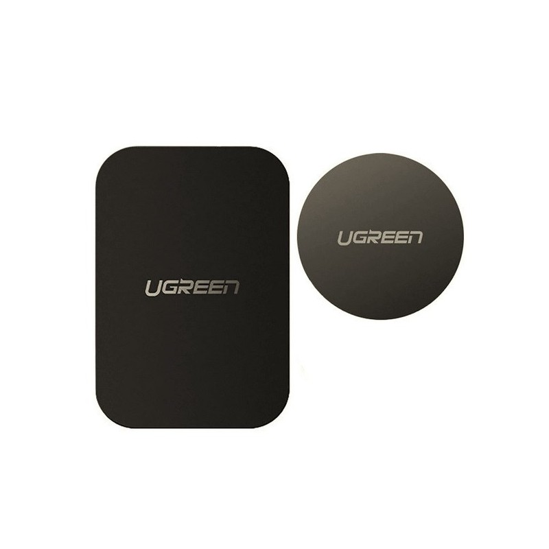 Ugreen płytki metalowe do uchwytów magnetycznych na telefon 2szt. LP123 (czarne)