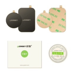 Ugreen płytki metalowe do uchwytów magnetycznych na telefon 2szt. LP123 (czarne)