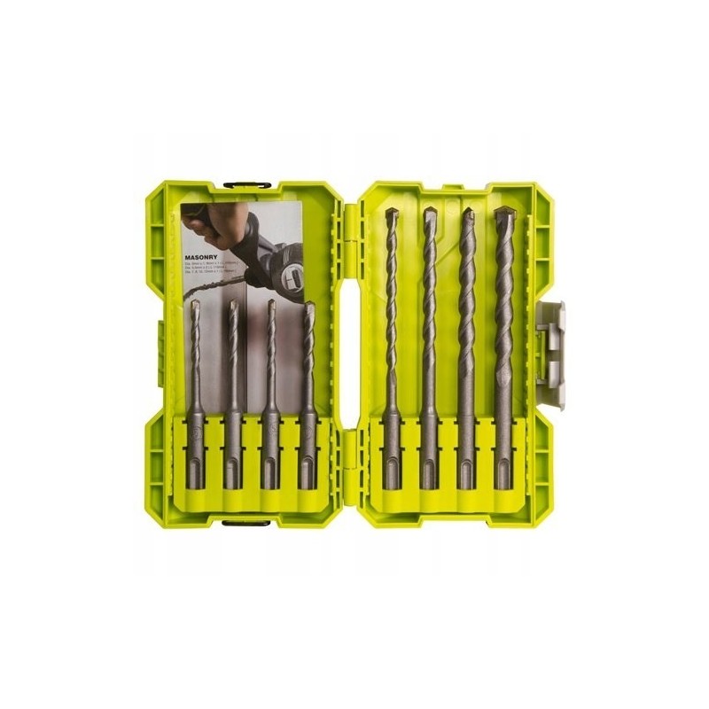 165305 RYOBI Zestaw wierteł do betonu SDS+ - 8 sztuk