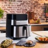 Tefal Easy Fry & Grill EY505D Pojedyńczy 4,2 l Autonomiczny 1550 W Frytkownica na gorące powietrze Stal nierdzewna