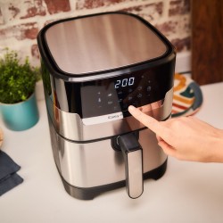 Tefal Easy Fry & Grill EY505D Pojedyńczy 4,2 l Autonomiczny 1550 W Frytkownica na gorące powietrze Stal nierdzewna