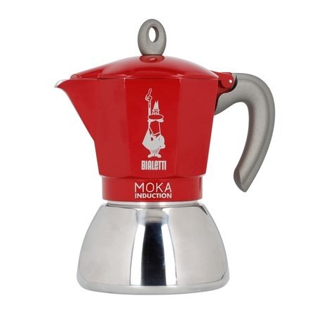 Bialetti kawiarka New Moka Induction 4tz czerwona