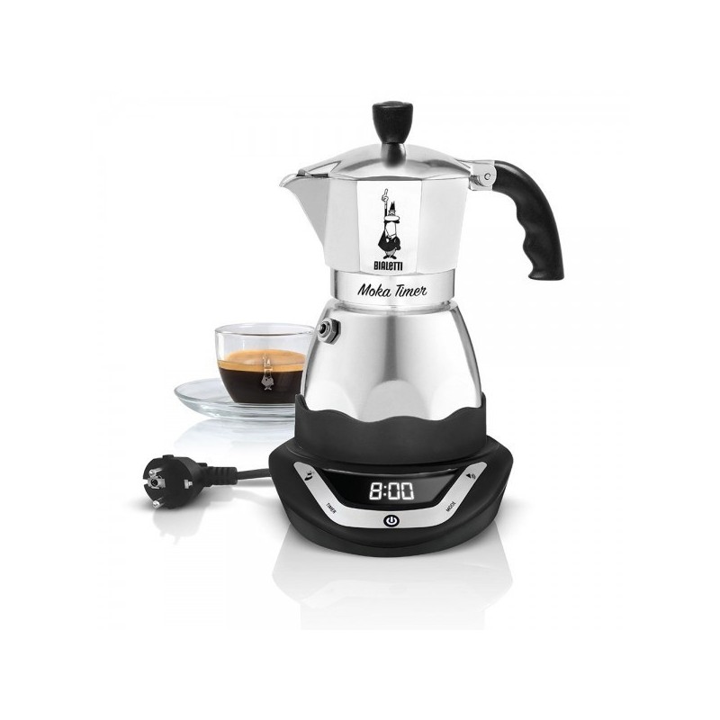 Kawiarka elektryczna BIALETTI Moka Timer (365 W kolor srebrny) Kawiarka elektryczna BIALETTI Moka Timer (365 W kolor srebrny)