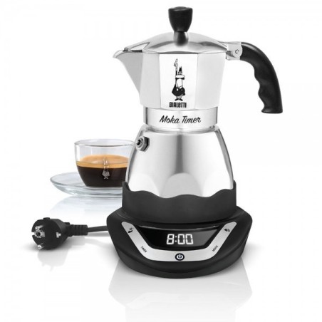 Kawiarka elektryczna BIALETTI Moka Timer (365 W kolor srebrny)