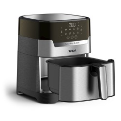 Tefal Easy Fry & Grill EY505D Pojedyńczy 4,2 l Autonomiczny 1550 W Frytkownica na gorące powietrze Stal nierdzewna