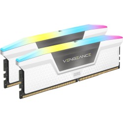 Corsair Vengeance RGB, DDR5-6000, CL36, Intel XMP 3.0 - 32 GB Dual-Kit, biały