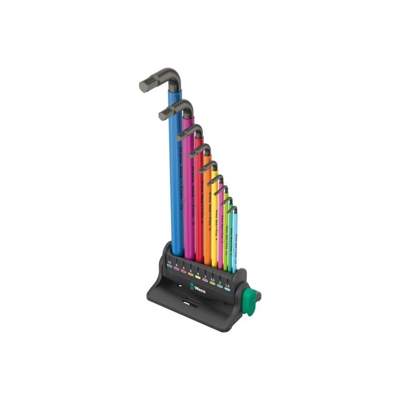 Zestaw kluczy trzpieniowych 950/9 HEX-PLUS MULTICOLOUR 3 9CZR