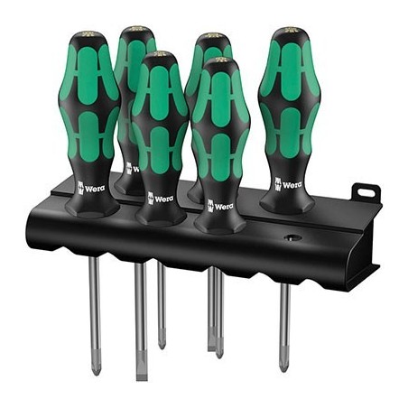 Zestaw wkrętaków Kraftform Lasertip + wieszak, 6 części