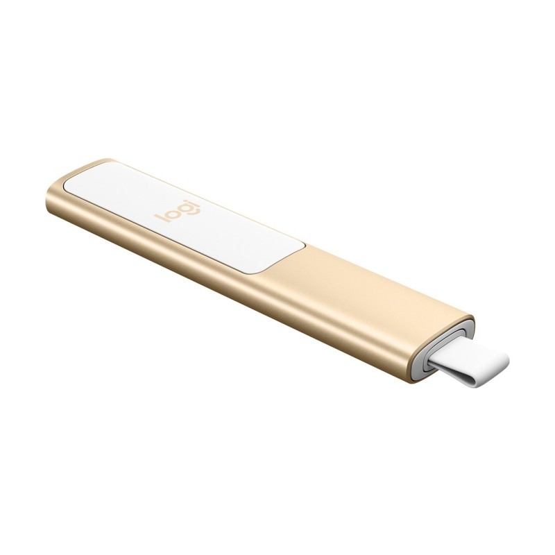Logitech Spotlight pilot bezprzewodowy Bluetooth/RF Złoto Logitech Spotlight pilot bezprzewodowy Bluetooth/RF Złoto