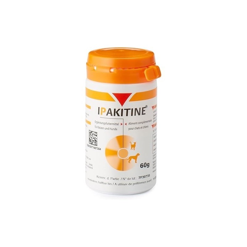 Vetoquinol IPAKITINE suplement wspomaga funkcję nerek u psów i kotów 60g Vetoquinol IPAKITINE suplement wspomaga funkcję nerek u psów i kotów 60g
