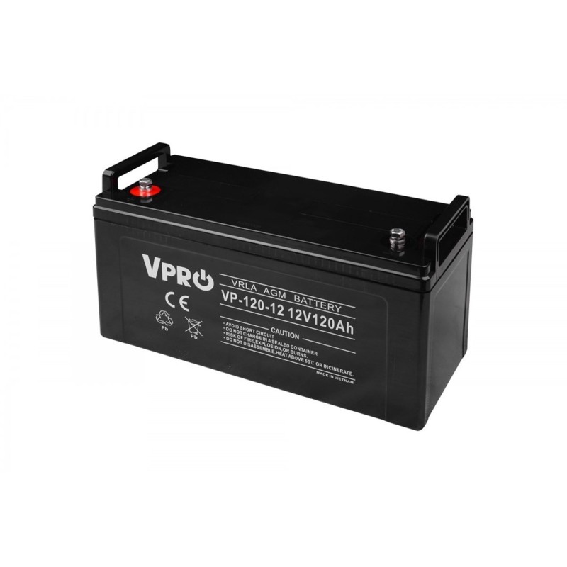 Akumulator VOLT POLSKA AGM VPRO 12V 120Ah VRLA Bezobsługowy Akumulator VOLT POLSKA AGM VPRO 12V 120Ah VRLA Bezobsługowy