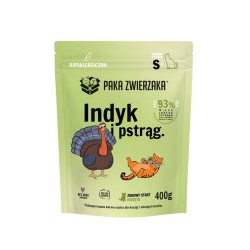 Paka Zwierzaka Indyk z pstrągiem kocięta "S" 400g