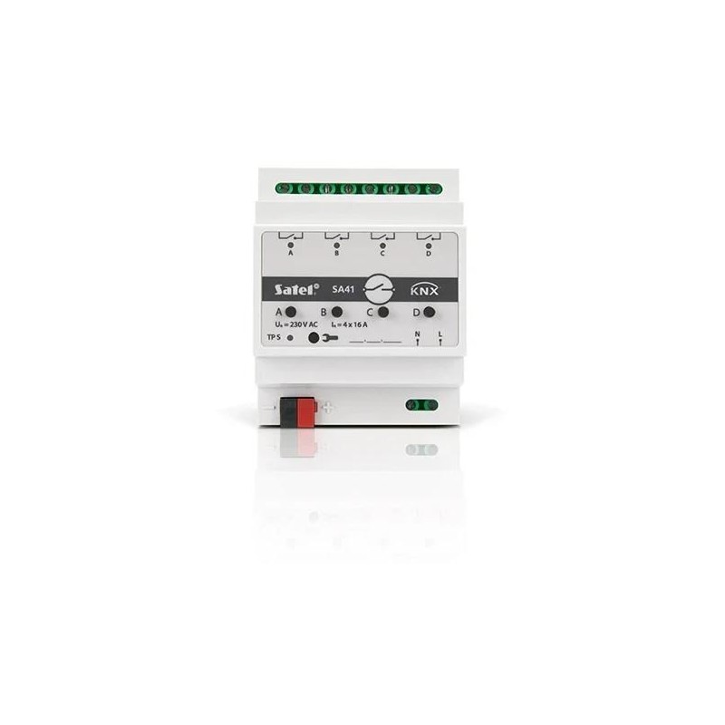 SATEL KNX 4-kanałowy aktor przełączający KNX-SA41 SATEL KNX 4-kanałowy aktor przełączający KNX-SA41