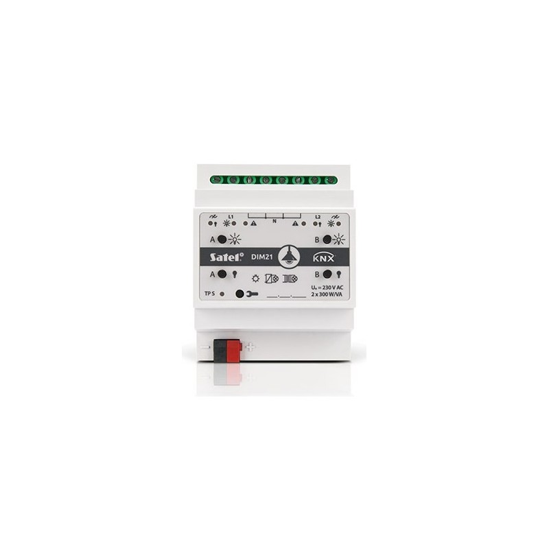 SATEL KNX 2-kanałowy aktor ściemniający KNX-DIM21 SATEL KNX 2-kanałowy aktor ściemniający KNX-DIM21