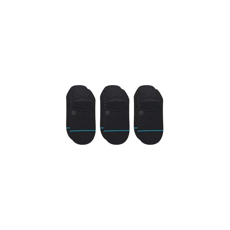 Stance Icon No Show 3 Pack Skarpety do tenisówek Czarny 3 par(y)