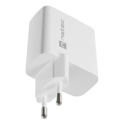NATEC ŁADOWARKA RIBERA GAN 1X USB-A + 1X USB-C 65W BIAŁA NUC-2144