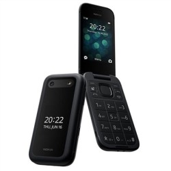 Nokia 2660 Flip Black 2.8" TFT LCD 240 x 320 0.128 GB Dual SIM Nano-SIM Aparat główny 0.3 MP 1450 mAh Bluetooth 4.2