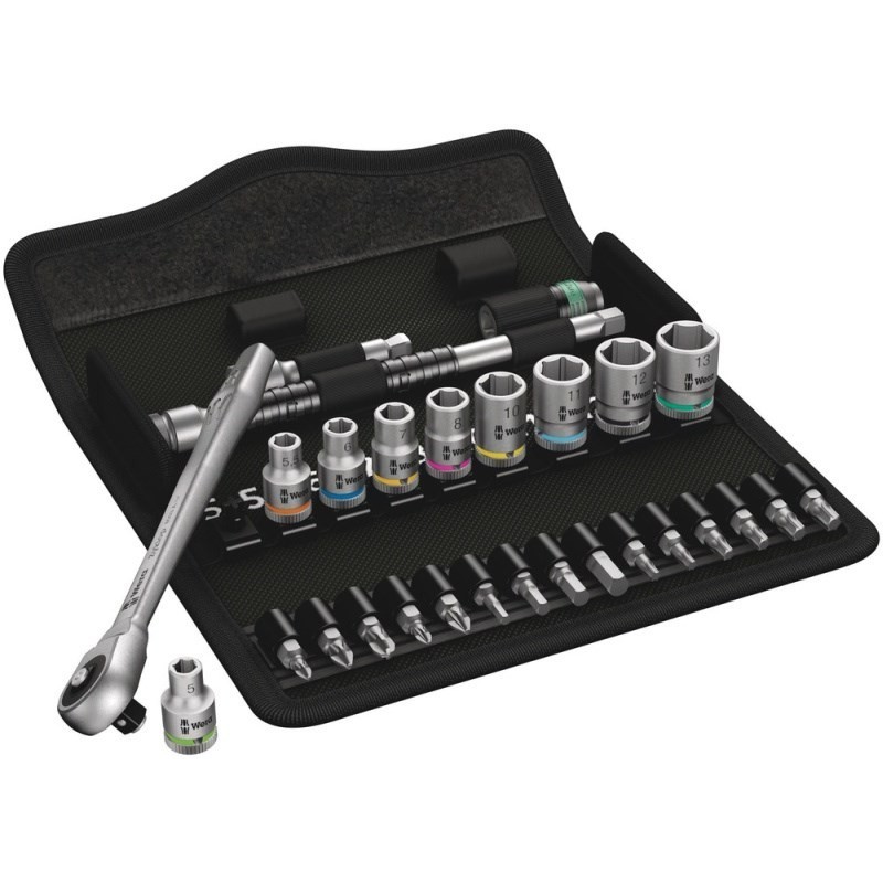 Zestaw kluczy nasadowych 1/4'' ZYLKOP 5-13MM, 28 cz. Zestaw kluczy nasadowych 1/4'' ZYLKOP 5-13MM, 28 cz.