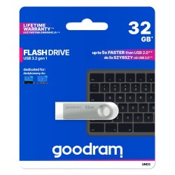 GOODRAM FLASHDRIVE 32GB UNO3 SILVER USB 3.2 Gen 1