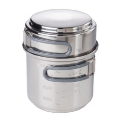 ESBIT Cookset z palnikiem alkoholowym Słoiczek 0,985 l Stal nierdzewna