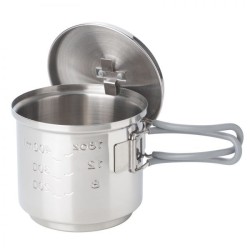 ESBIT Cookset for solid fuel Słoiczek 0,585 l Stal nierdzewna