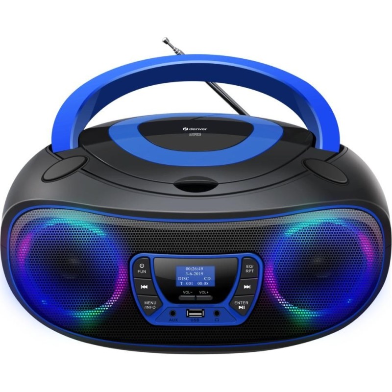 Boombox Denver TDB-212BU niebieski