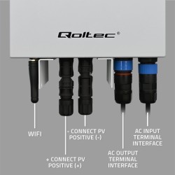 Qoltec Inwerter Przetwornica solarna do grzania wody ECO Solar Boost MPPT BYPASS LCD 3kW/4kW Wi-fi