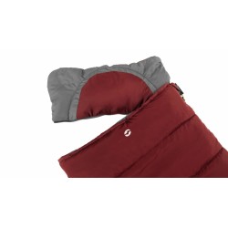 Śpiwór dla dziecka Outwell Contour Junior (140 cm) - red/grey
