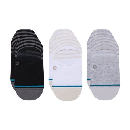 Stance Sensible Two 3 Pack Damski Skarpetki stopki Beżowy, Czarny, Szary, Biały 3 par(y)