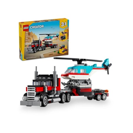 LEGO Creator 31146 Ciężarówka z platformą i helikopterem