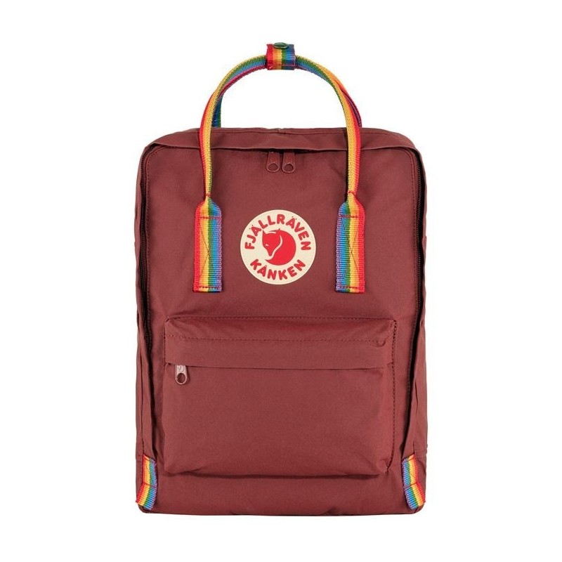 Plecak Fjallraven Kanken Rainbow - ox red/rainbow pattern