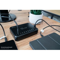 Dobre połączenia USB-Desktop-Schnellladestation 200W 10Port