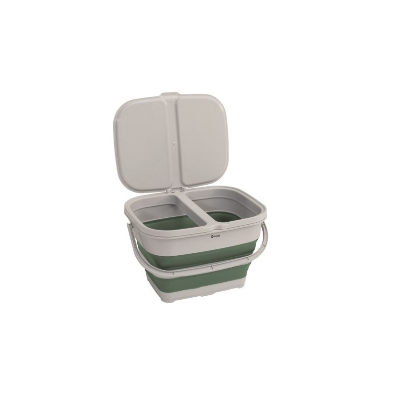 Outwell 651096 kosz na śmieci 30 l Prostokątny Plastik, Termoplastyczny elastomer Zielony